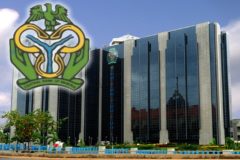 A photograph of Nigeria's central bank in Abuja